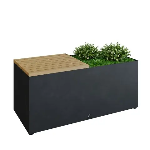 I lager OFYR Herb Garden Bench Black Trädgårdsbänk